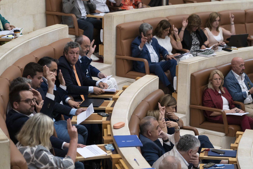 Votación de las propuestas de resolución en el Debate del Estado de la Región.