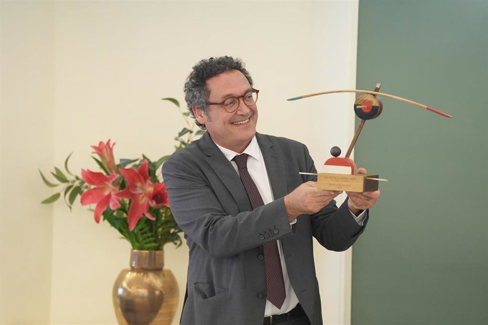 El exfiscal general del Estado Álvaro García Ortiz, durante el acto de entrega del Premio Christa Leem 2026, a 26 de junio de 2026, en Barcelona (Catalunya, España)