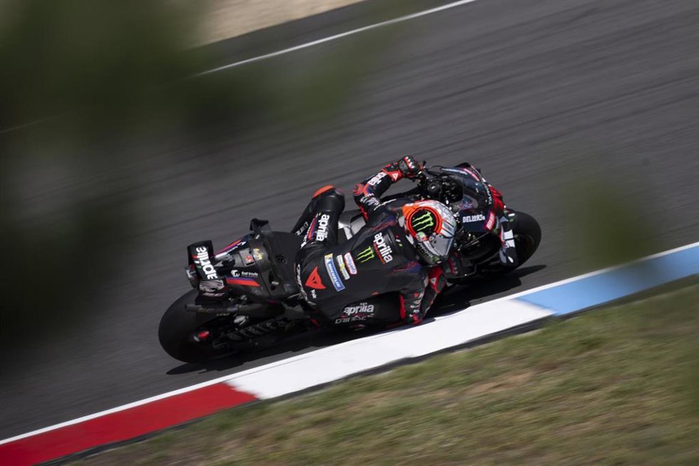 El piloto italiano Marco Bezzecchi (Aprilia)