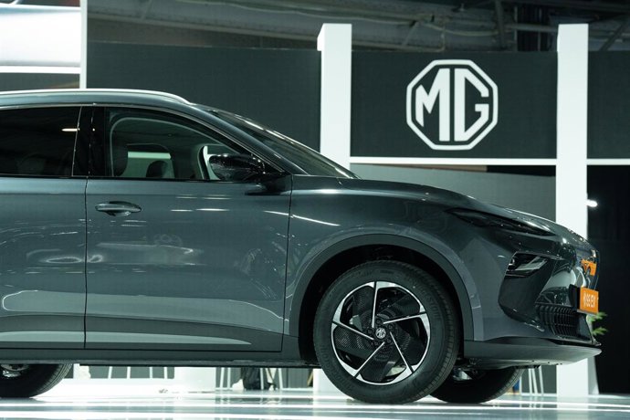 Archivo - Un coche de MG, marca de SAIC.
