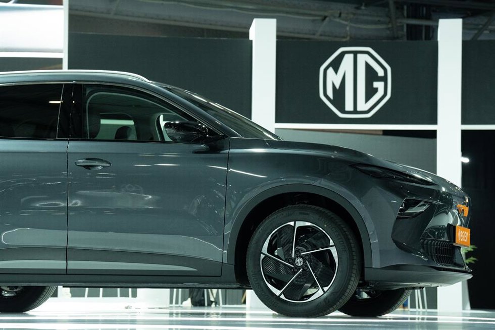 Archivo - Un coche de MG, marca de SAIC.