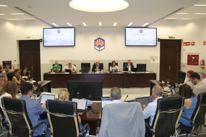Sesión ordinaria de consejo de gobierno de la Universidad de Córdoba.