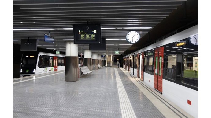 Imatge de l'estació d'FGC a Terrassa Nacions Unides