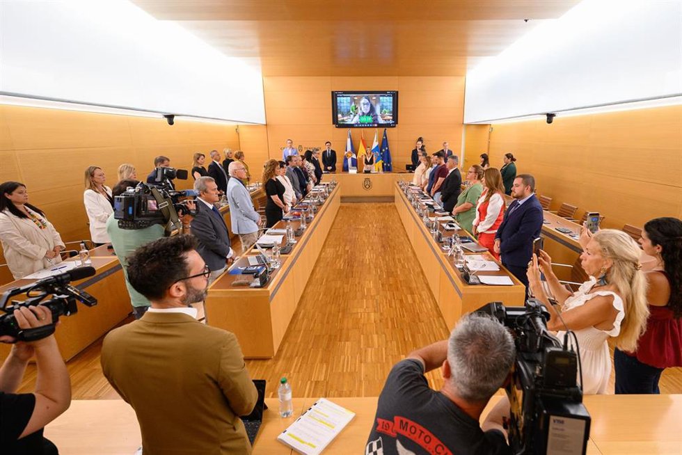 Pleno del Cabildo de Tenerife donde se ha aprobado una declaración institucional de apoyo a Venezuela