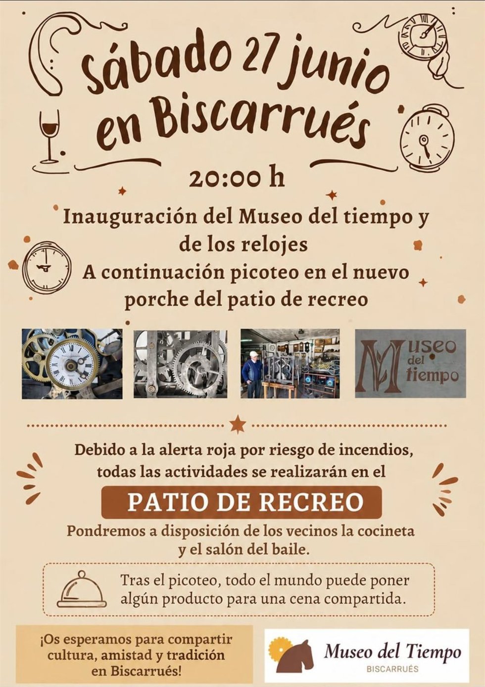 Biscarrués (Huesca) inaugura el Museo del Tiempo.