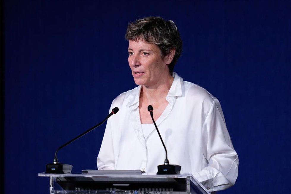 Archivo - Elisa Aguilar, presidenta de la Federación Española de Baloncesto