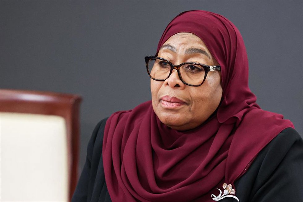 La presidenta de Tanzania, Samia Suluhu Hassan
