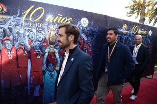 Futbol, Homenaje ganadores  Copa America Centenario 2016  Ceremonia de homenaje de la Federacion de Futbol de Chile a los ganadores de la Copa America Centenario 2016 realizado en el Complejo Deportivo Juan Pinto Duran de Santiago,