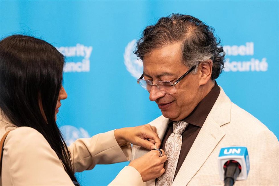 Archivo - El presidente saliente de Colombia, Gustavo Petro