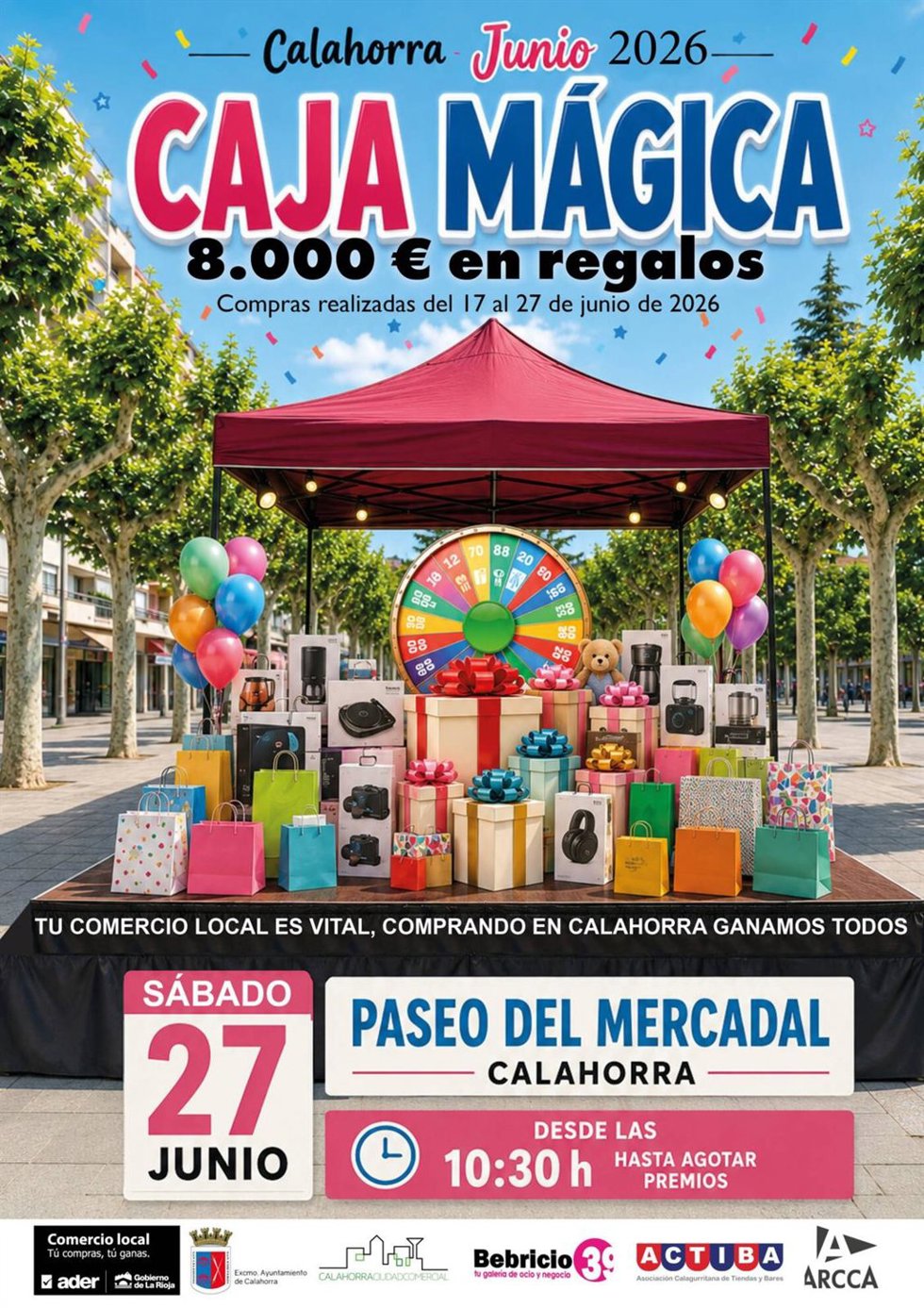 La iniciativa 'Caja Mágica' repartirá 8.000 euros en regalos este sábado en Calahorra
