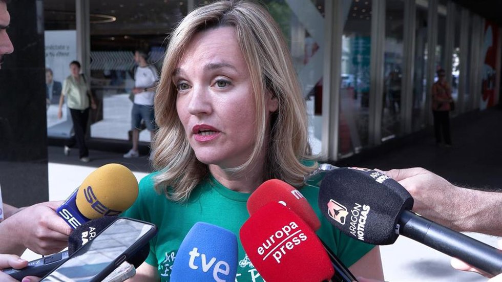 Archivo - La secretaria general del PSOE Aragón, Pilar Alegría