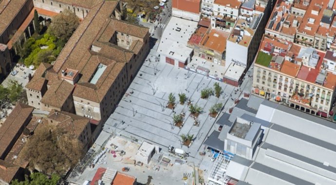El espacio del antiguo Hospital de la Santa Creu