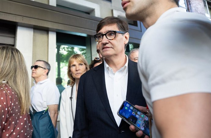 Salvador Illa arribant a la reunió del Comitè Federal