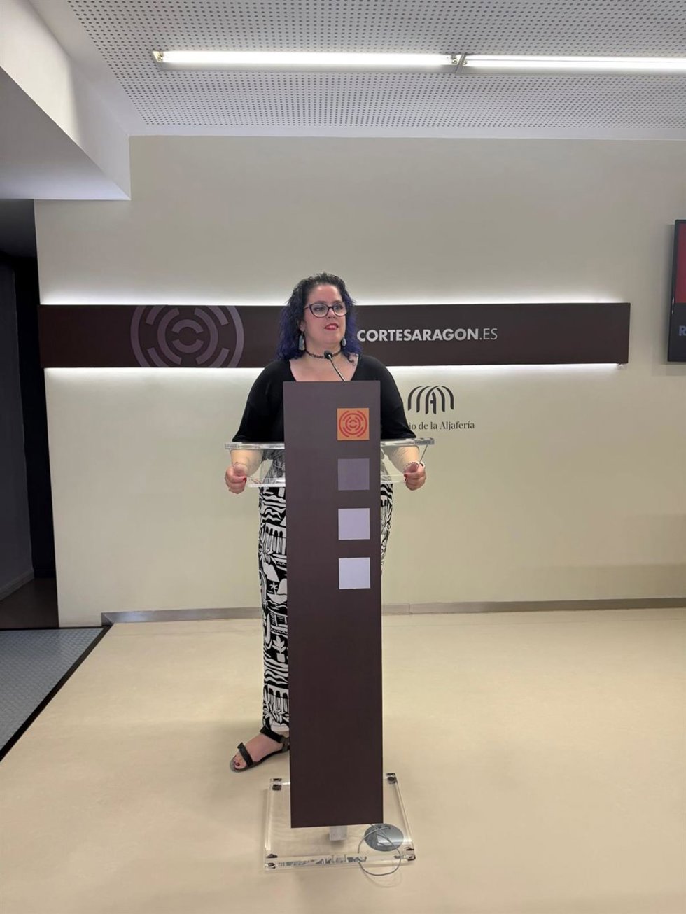 La secretaria de Educación del Consello Nacional de CHA, Mary Carmen Bozal