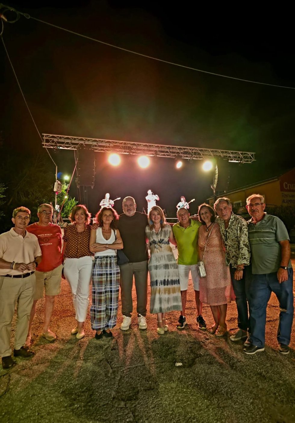 Representantes del PP de Jaén en las fiestas de Puente Nuevo.