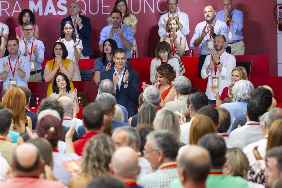 Reunión del Comité Federal del PSOE en la sede de la calle Ferraz.