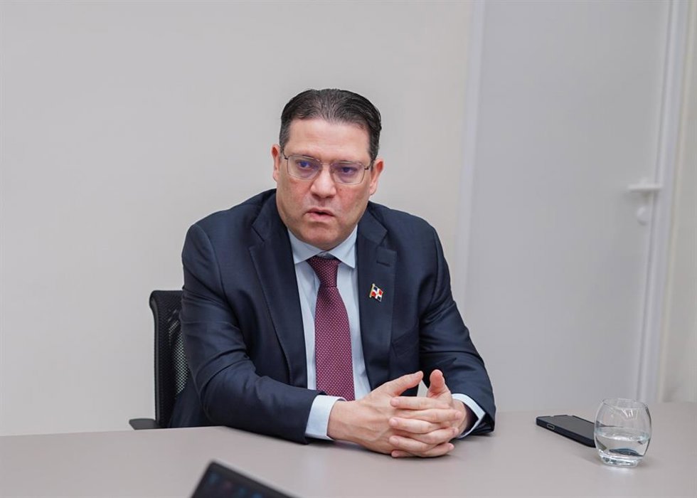 El ministro de Industria, Comercio y Mipymes de República Dominicana, Eduardo Sanz Lovatón, durante una entrevista concedida a Europa Press.
