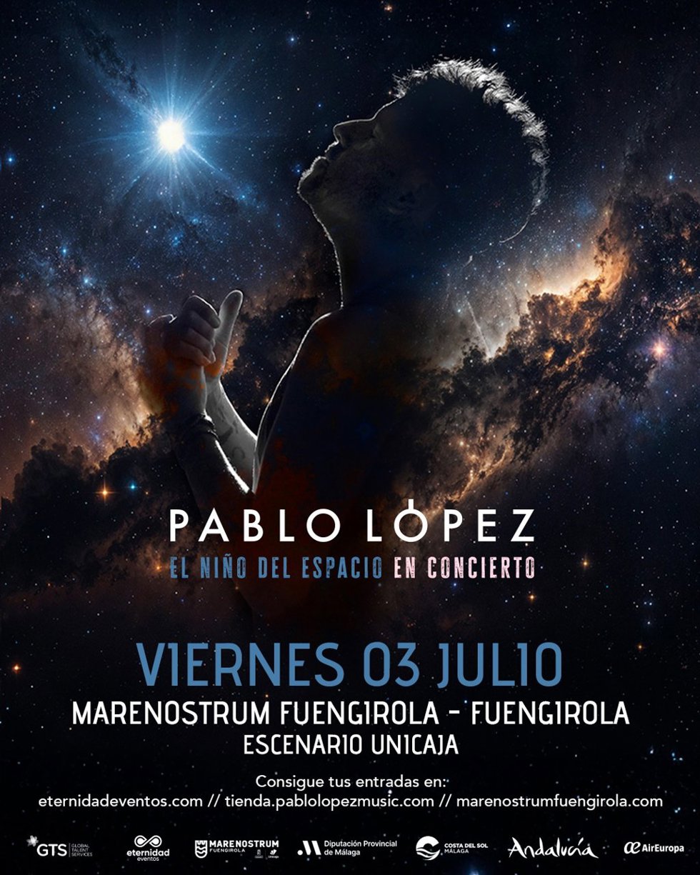 Cartel concierto Pablo López