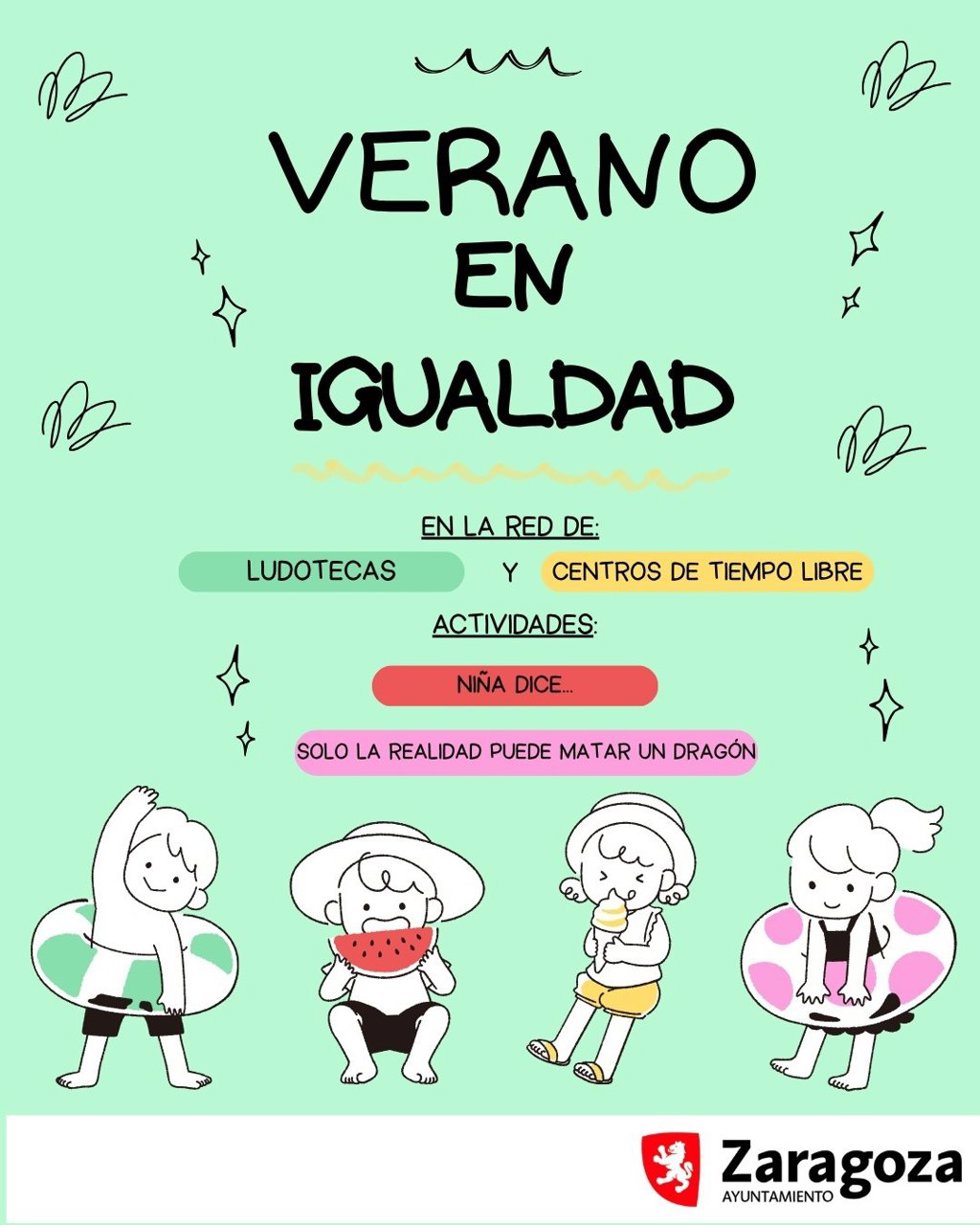 Cartel de 'Verano en igualdad'