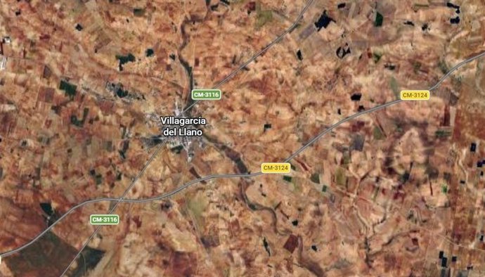 Imagen de Villagarcía del Llano en Google Maps.