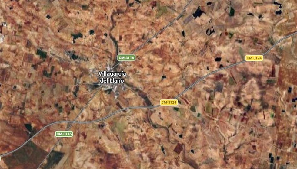 Imagen de Villagarcía del Llano en Google Maps.