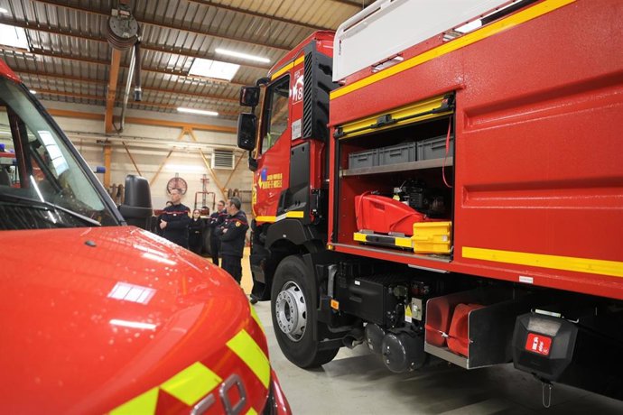 Archivo - Camión de bomberos en Meurthe y Mosela (Francia)