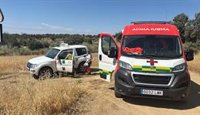 La Cruz Roja moviliza una ambulancia y un equipo de avituallamiento por el incendio forestal de Castuera (Badajoz)