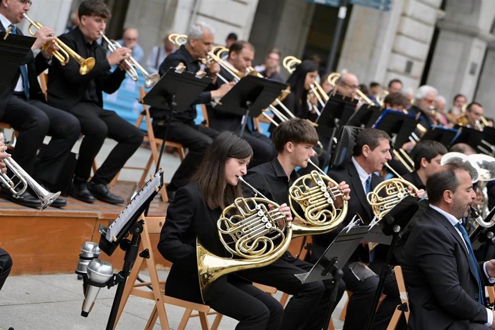 Banda Municipal de Música de Santander. Músicos. Instrumentos musicales.