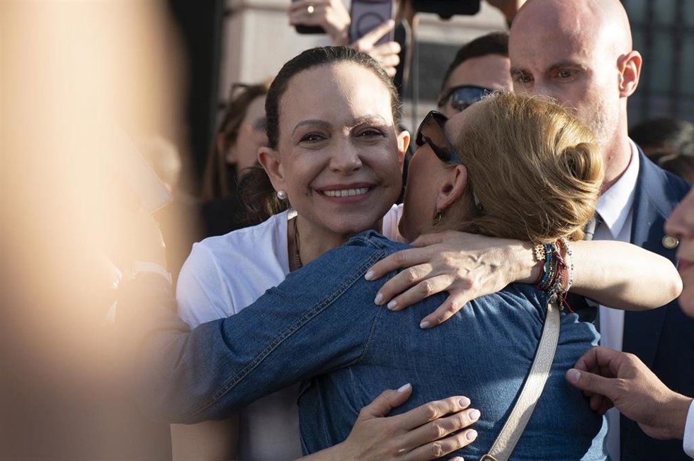 Archivo - La líder de la oposición venezolana y Premio Nobel de la Paz, Maria Corina Machado, en una imagen de archivo