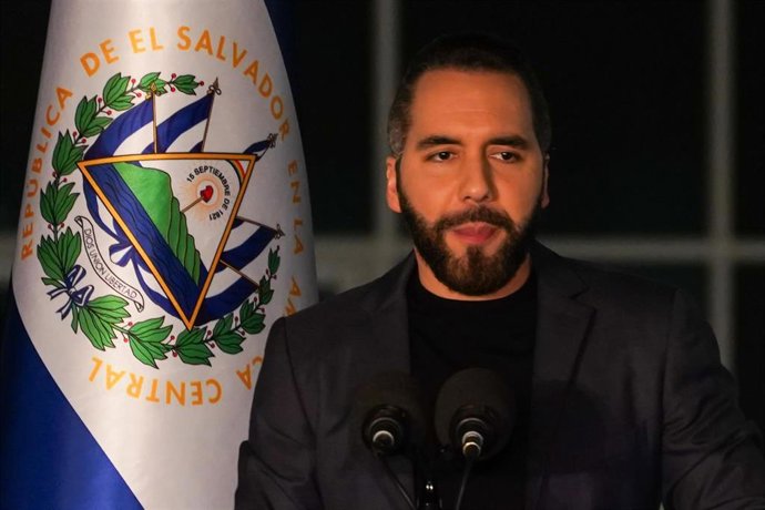 Archivo - El presidente de El Salvador, Nayib Bukele, en una imagen de archivo