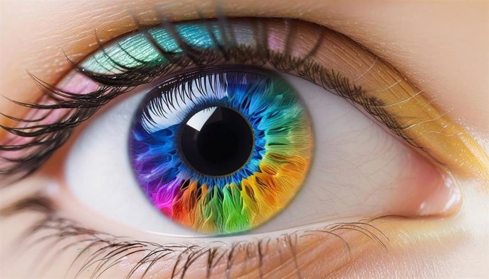 Archivo - Ojo de colores.