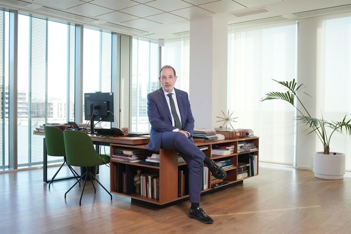 Archivo - El conseller de Justícia i Qualitat Democràtica de la Generalitat de Catalunya, Ramon Espadaler, durant una entrevista per Europa Press, a 2 de juliol de 2025, a Barcelona, Catalunya (Espanya)
