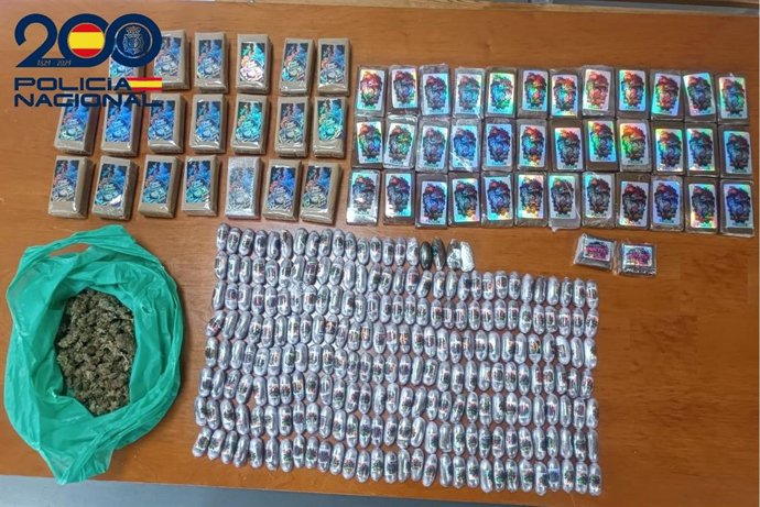 Imagen de la droga incautada.