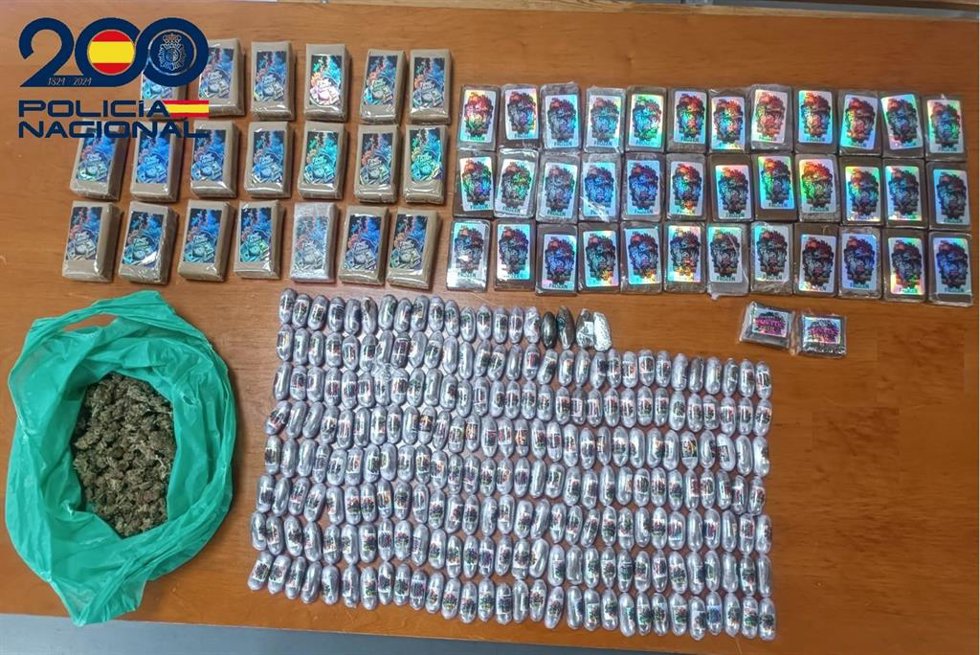 Imagen de la droga incautada.