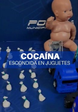 Cocaína oculta en juguetes
