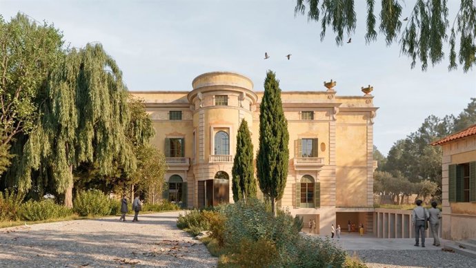 Render de la reforma del Palau de Pedralbes.