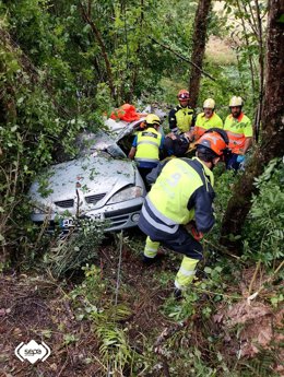 Accidente de tráfico en Cangas de Onís.