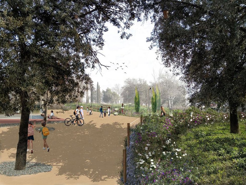 Imagen virtual del parque fluvial