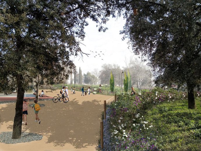 Imatge virtual del parc fluvial