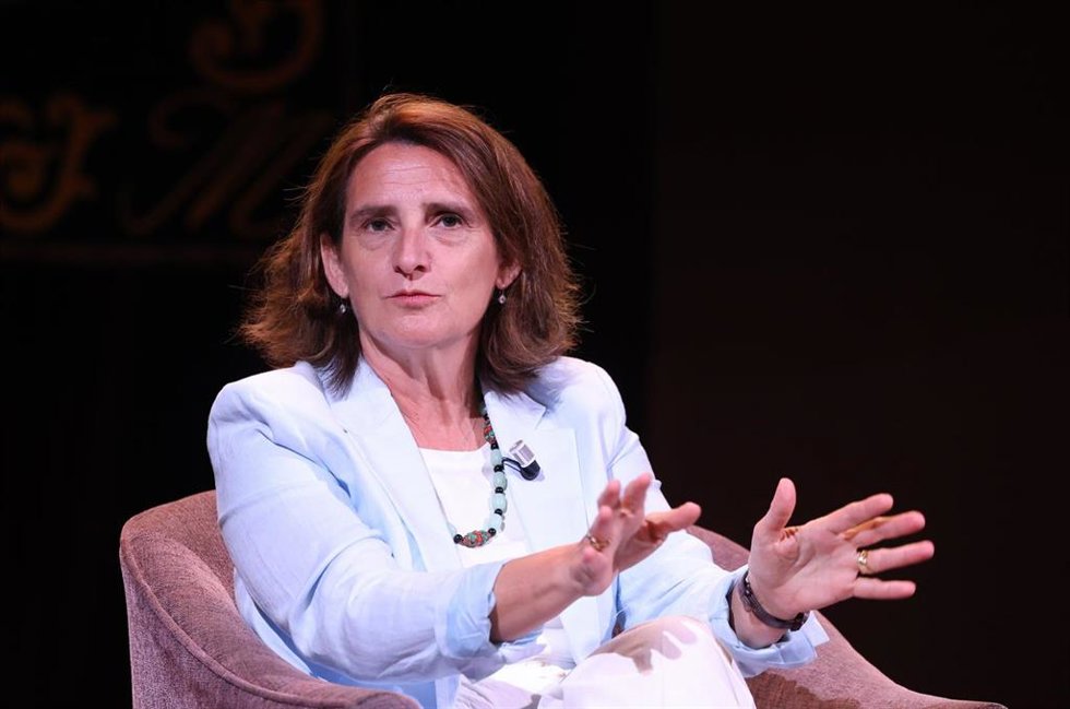 La vicepresidenta Ejecutiva de la Comisión Europea para una Transición Limpia, Justa y Competitiva, Teresa Ribera, participa en los Desayunos del Ateneo, a 29 de junio de 2026, en Madrid (España).