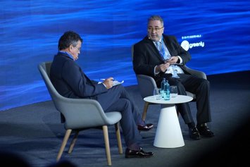 El director general de Telefónica en Cataluña, Chema Casas, durante la "III Edición del Foro Económico y Social del Mediterráneo".