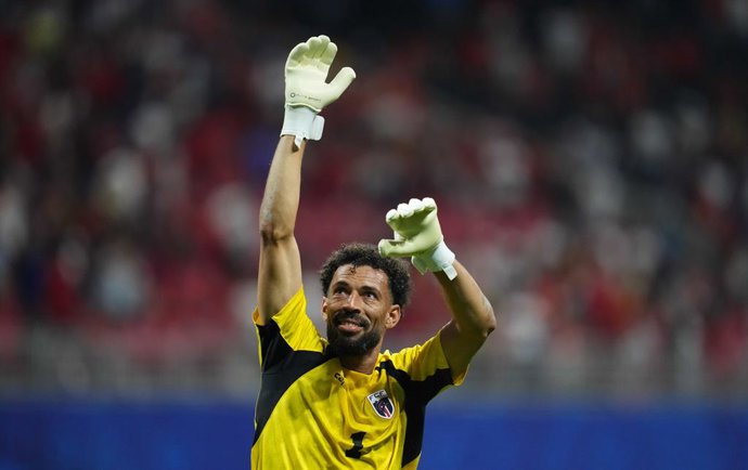 15 June 2026, US, Atlanta: Cabo Verde goalkeeper Vozinha celebrate after the 2026 FIFA World Cup Group H soccer match against Cape Verde at Atlanta Stadium. Photo: Ulrik Pedersen/ZUMA Press Wire/dpa