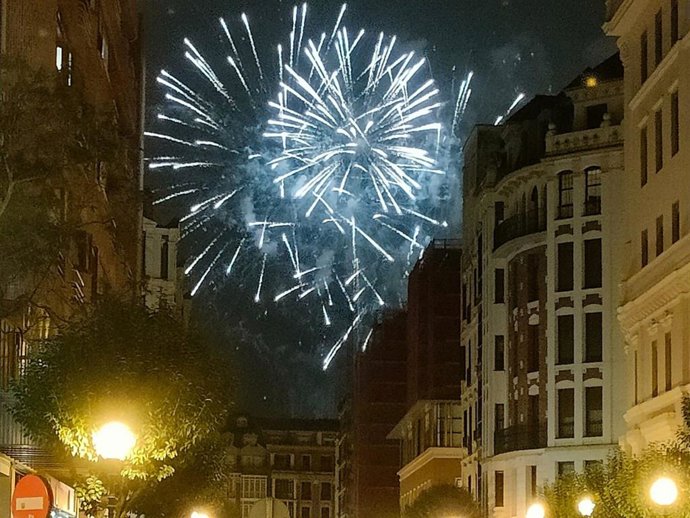 Fuegos artificiales en Bilbao