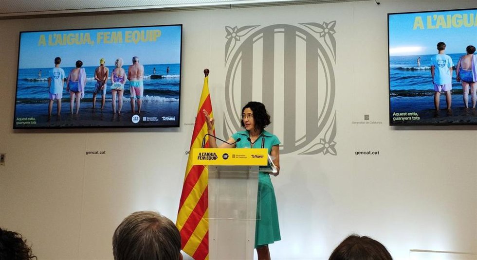 Parlon durante la rueda de prensa de este lunes