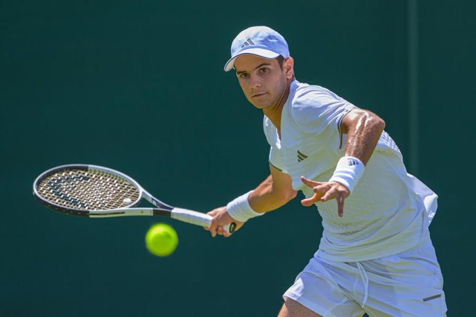 June 29, 2026, London, England, United Kingdom: Day One: The Championships - Wimbledon 2026 LONDON, ENGLAND JUNE 29 - Rafael Jodar of Spain during Gentlemen's Single First Round against Felix Gill of Great Britain during The Wimbledon Lawn Tennis Champion