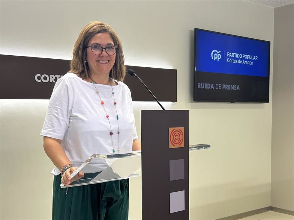 La diputada del PP en las Cortes de Aragón, Susana Gaspar.