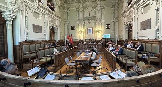 Pleno del Ayuntamiento de Valladolid.