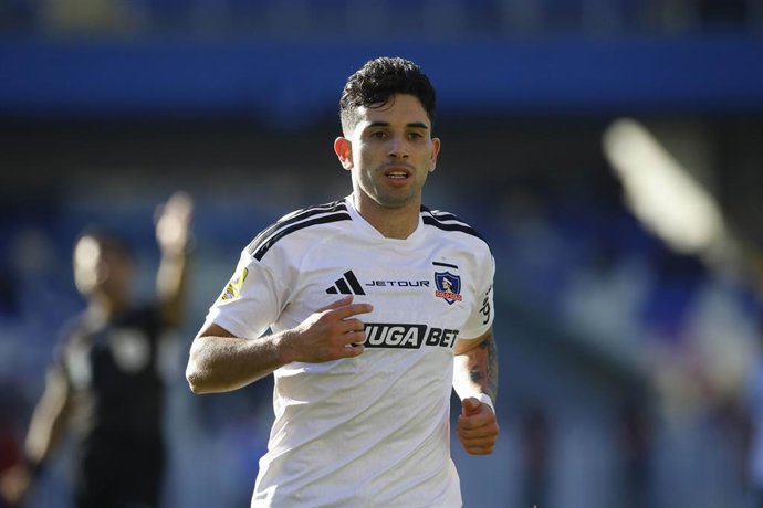 Futbol, Universidad de Concepcion vs Colo Colo Decima Primera fecha, Campeonato Nacional 2026. El jugador Lautaro Pastran de Colo Colo es fotografiado en el  estadio Ester Roa Rebolledo, Concepcion, Chile. 26/04/2026 Marco Vazquez/Photosport Football,