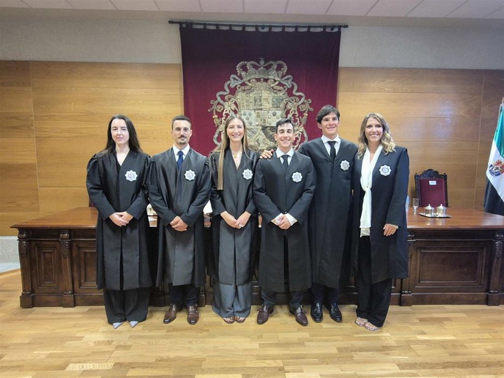 Seis nuevos jueces toman posesión en Extremadura con destinos en Navalmoral, Coria, Don Benito y Badajoz