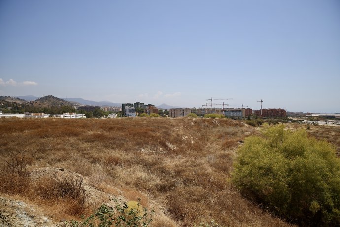Imagen de los terrenos propuestos para la ubicación de ‘La Nueva Rosaleda’. A 29 de junio de 2026 en Málaga (Andalucía, España).